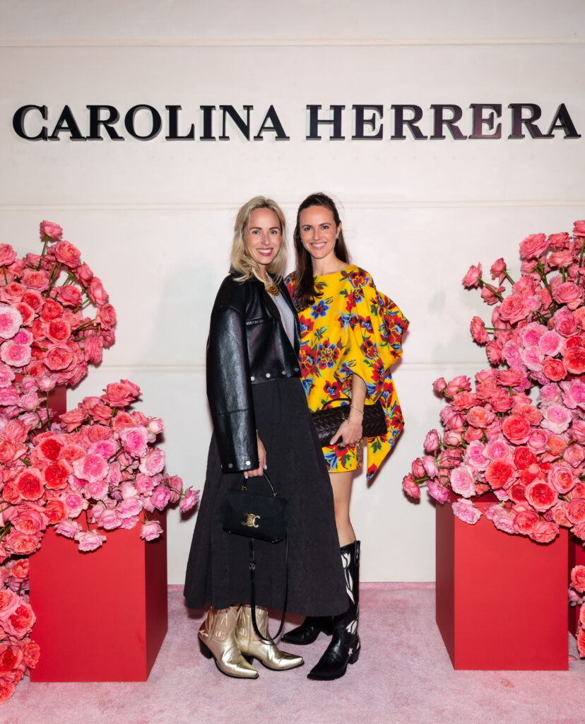 The Miron Crosby sisters Lizzie Means Duplantis and Sarah Means at the opening celebration of the Carolina Herrera boutique in River Oaks District  (Photo by Nina Hernandez)