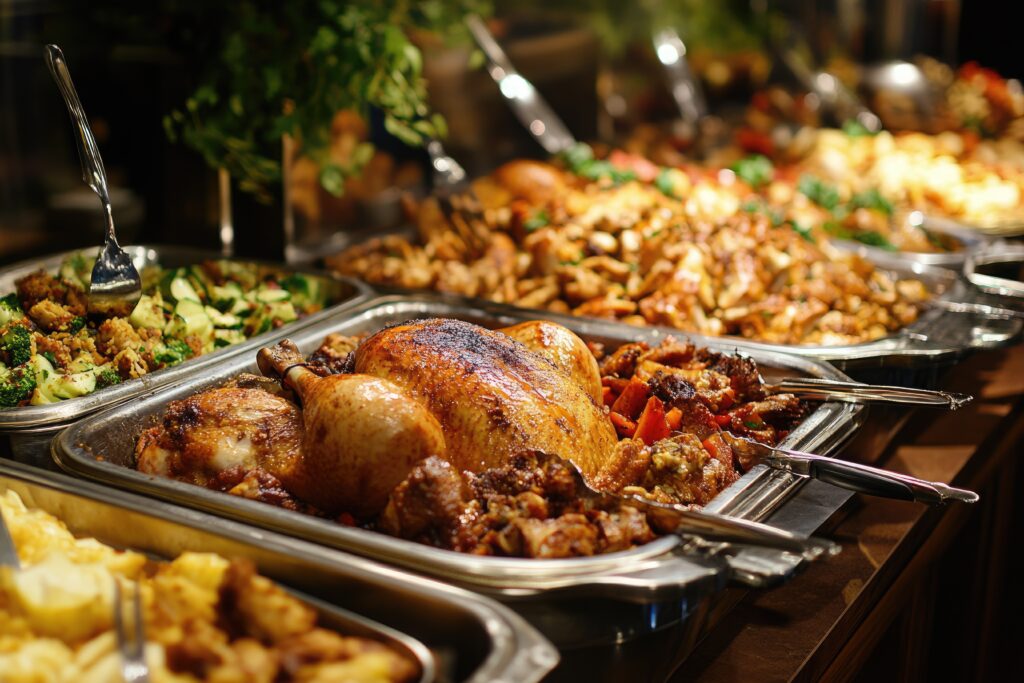 Farena brings an Italian flair to the holiday with dishes like Ora King salmon, seared scallop saltimbocca and its Christmas Eve special, swordfish alla pizzaiola.