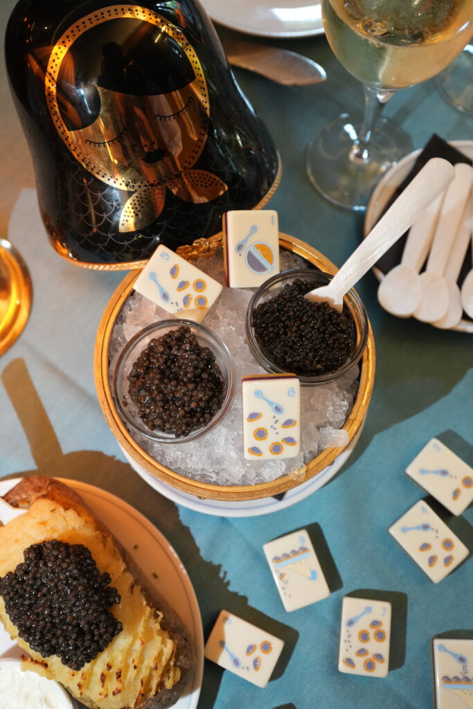 Each Maison Mahj drop will feature an artfully designed set inspired by a new, beloved travel destination. (Photo by Maison Mahj)