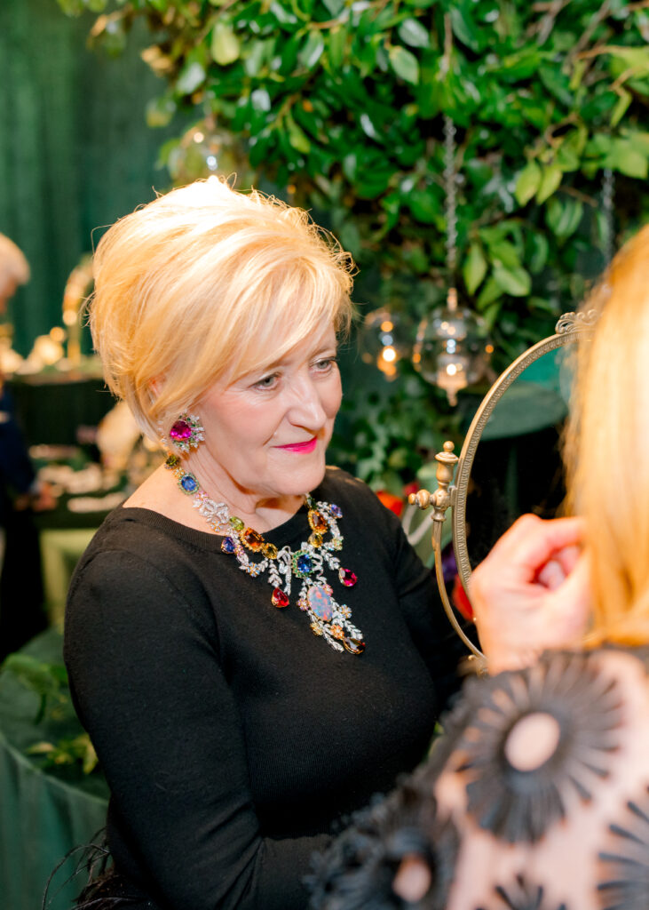 Margot McKinney wears the Lillian Collier at the 2025 Jewel Charity Jeweler Party (Photo by Canon Sawyer, Canon Elizabeth Photography)