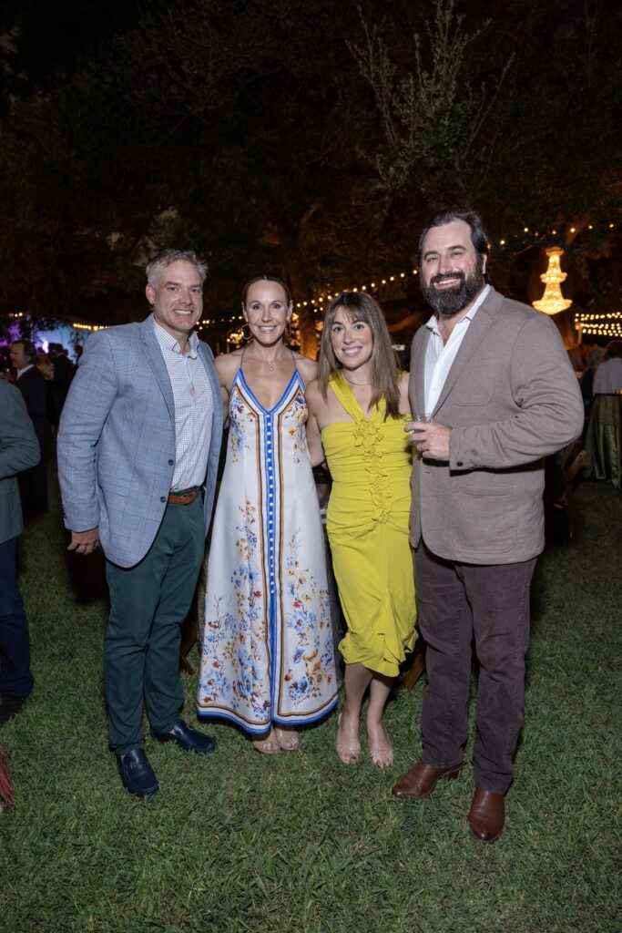 Matt and Allison Laird, Christina and Will Goodwin at the Menil Collection's Party in the Park (Photo by Jenny Antill Clifton)
