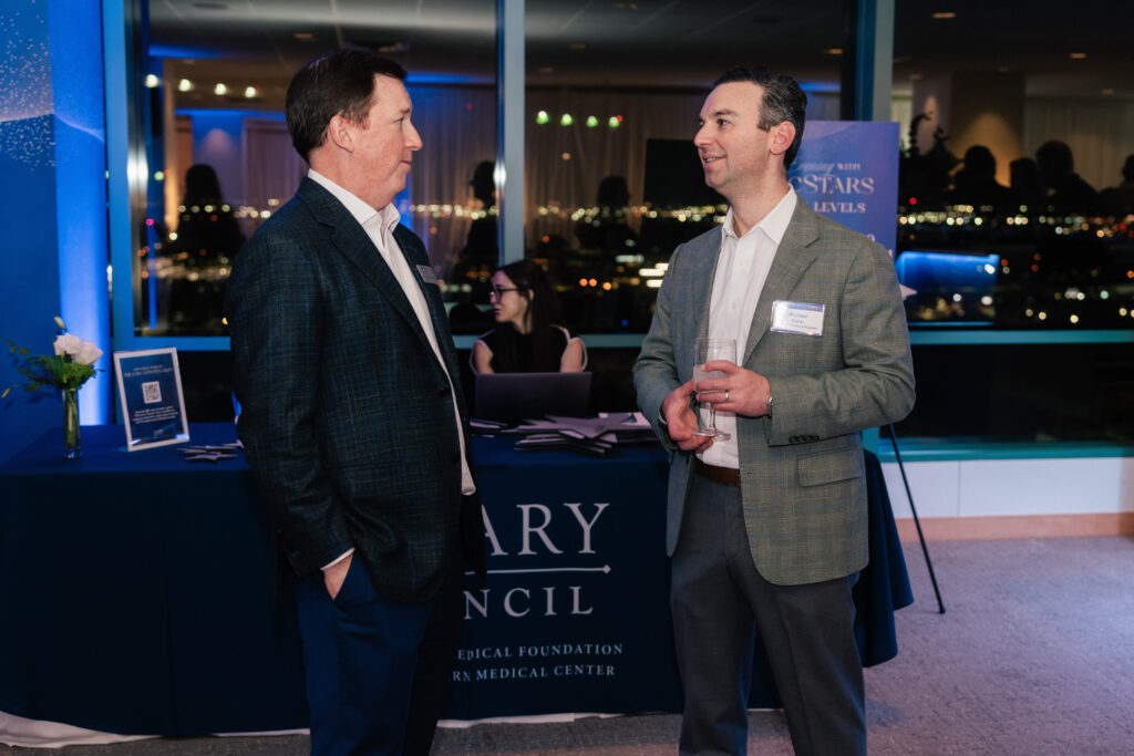 Michael McMahan (President & CEO, Southwestern Medical Foundation), Michael Kahn (Founder, The Cary Council) (Photo by Jay Simon)