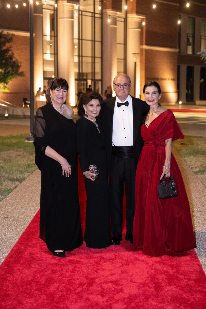 Cynthia Allshouse, Linda McReynolds, Tony & Cynthia Petrello at Rice University's Shepherd School of Music 50th anniversary gala (Photo by Wilson Parish)