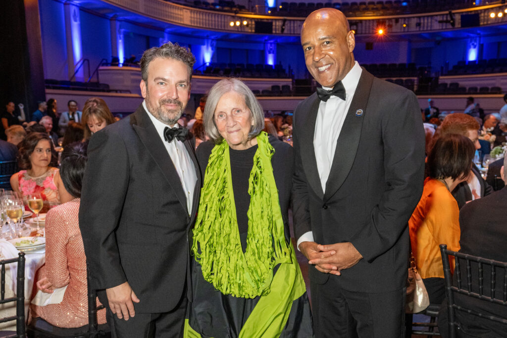 James Gaffigan, Sara Morgan, Reginald DesRoches at Rice University's Shepherd School of Music 50th anniversary gala (Photo by Jacob Power)