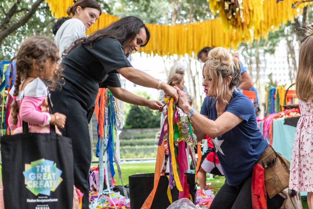 At The Great Create, children could put their hands to work in engaging projects led by artists from North Texas and beyond. (Photo by Can Turkyilmaz)