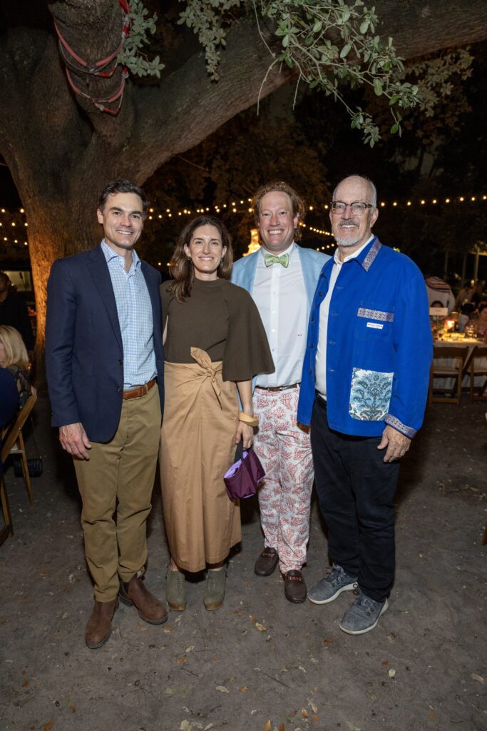 Paul and Sarah Beth Seifert Ben Ackerley; Bob Ackerley at the Menil Collection's Party in the Park (Photo by Jenny Antill Clifton)