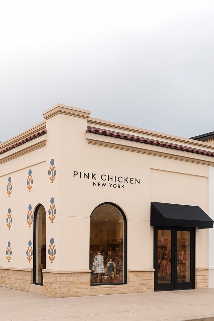 The newest store on Market Street is Pink Chicken, which carries children's wear and Mommy-and-me lines.