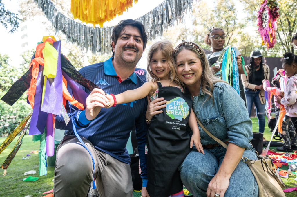 Ramon Dominguez, Beatriz Dominguez, Leigh Arnold (Nasher Curator) (Photo by Can Turkyilmaz)