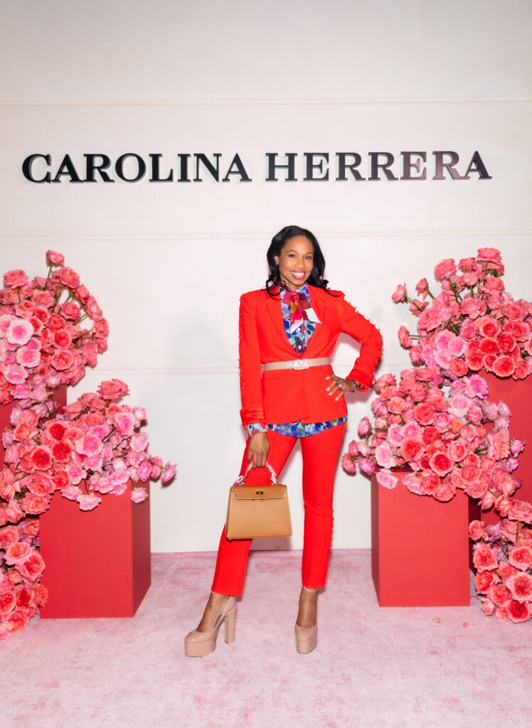 Roslyn Bazzelle Mitchell at the opening celebration of the Carolina Herrera boutique in River Oaks District  (Photo by Nina Hernandez)