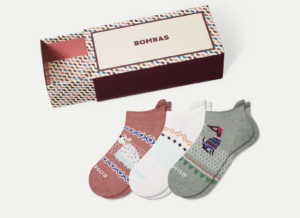 BOMBAS Women’s Holiday Ankle Sock 3-Pack Gift Box