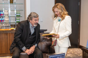 Tom Selleck and Julie Baker Finck, Photo by Jacob Power