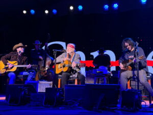 Willie Nelson and Micah Nelson_performance (Photo by Michelle Watson, CatchlightGroup.com)