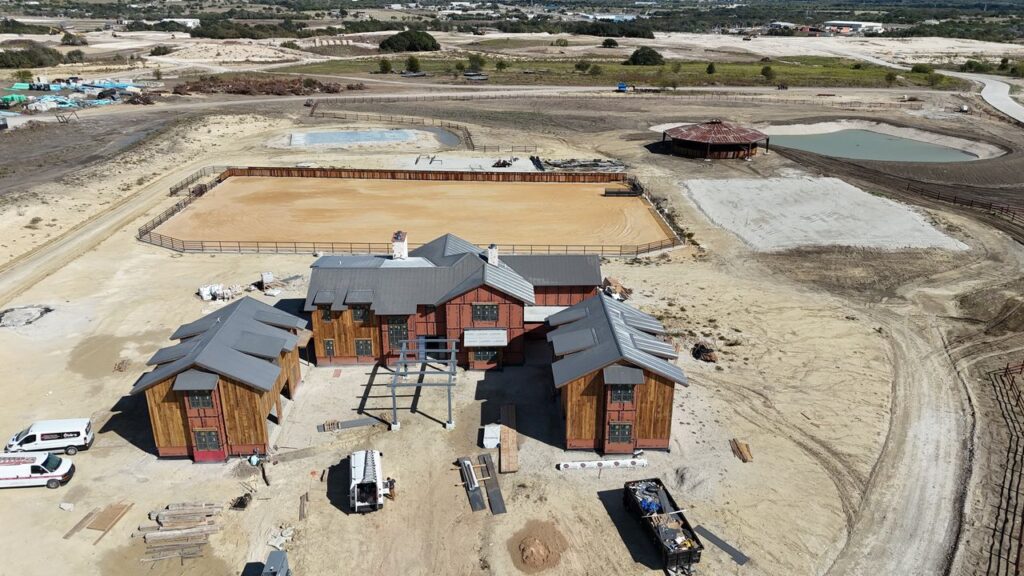 The Lodge at Bluejack Ranch is nearing completion and will serve as the private club's temporary main club. (Photo by The Governale Group)