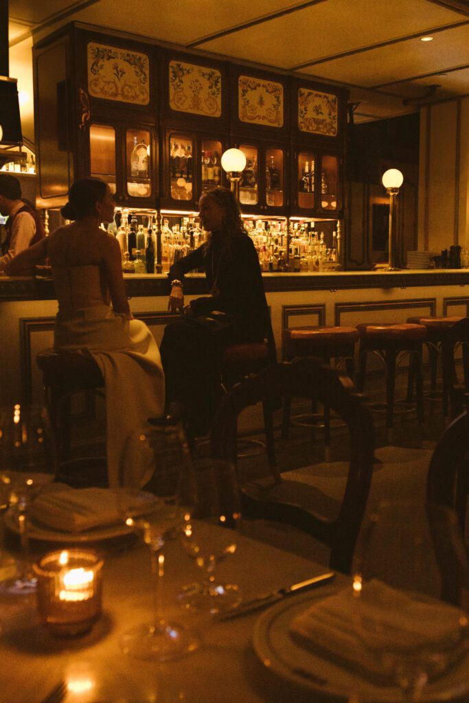 The moody scene at Vino. (Photo by Paris Mumpower)