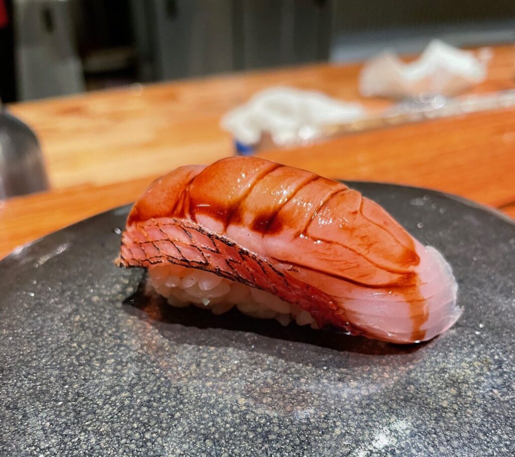 From Khanh Nguyen and Jack Nguyen, this new sushi restaurant at West Dallas’ Sylvan Thirty offers Edomae-style sushi in a stylish setting. (Courtesy of Sugoi)