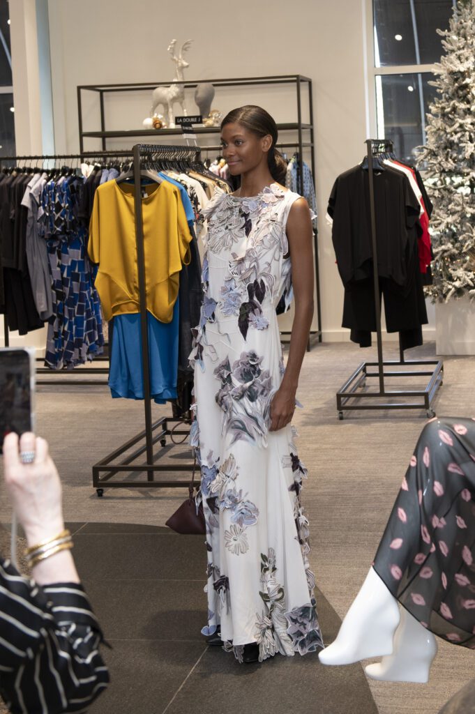 Marshayla models an Altuzarra gown.  (Photo by Tamytha Cameron)