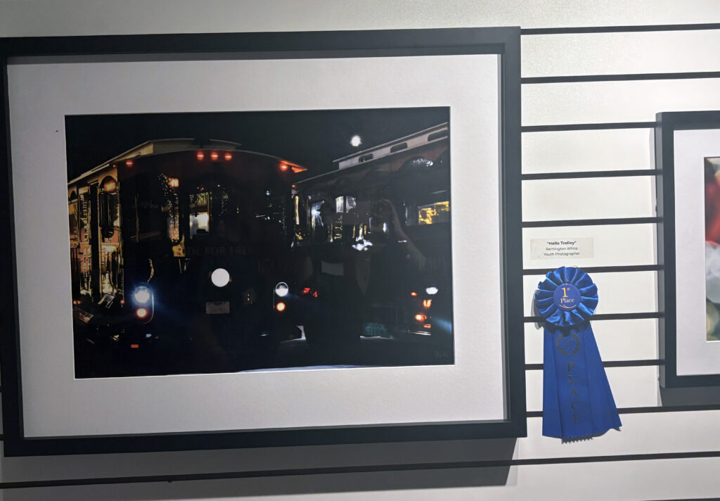 "Trolley" won first place in the Youth Student category by Remington White. (Photo by Laura Landsbaum)