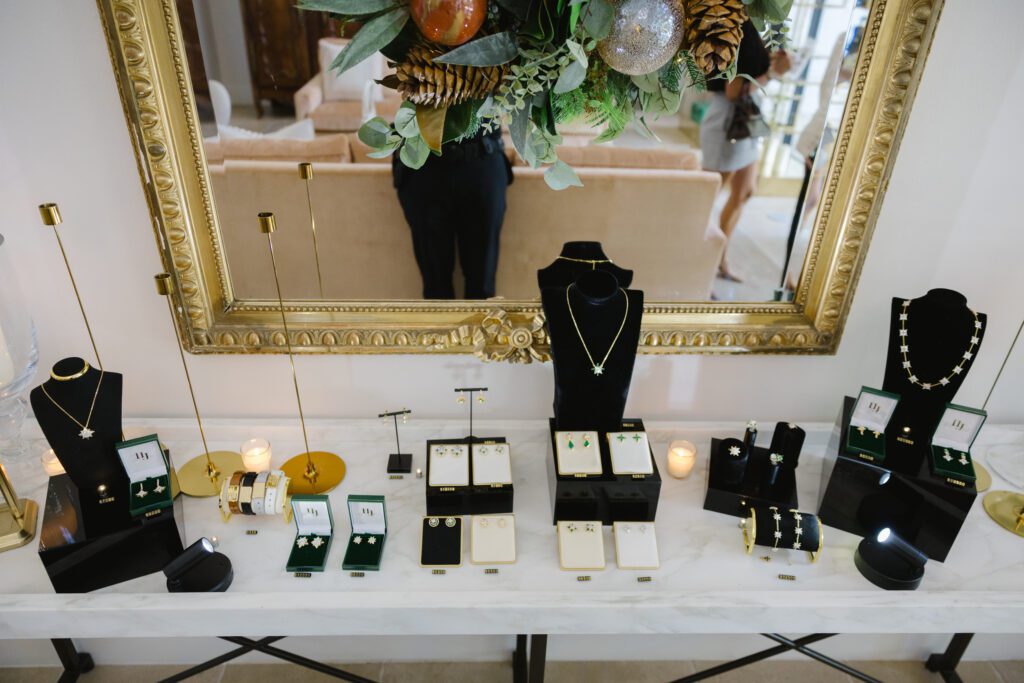 11 Juillet jewels on display at the pop-up in Tanglewood (Photo by Johnny Than)