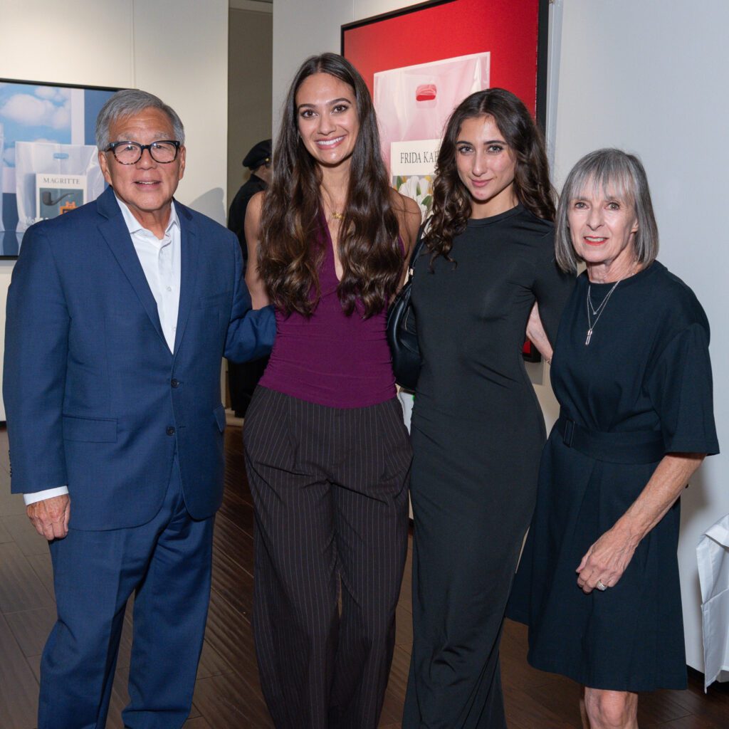 Robert Inaba, Corah Abbott, Chiara Pignataro, Barbara Inaba at ISHIDA celebration at Art of the World Gallery 
 (Photo by Paul R. Davis)