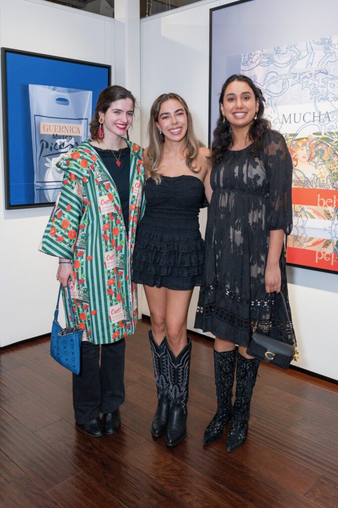 Cathleen Freedman, Camilla Valente, Alexandria Gonzales at ISHIDA celebration at Art of the World Gallery 
 (Photo by Paul R. Davis)