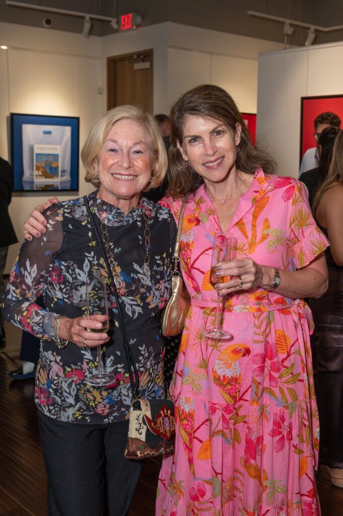 Rita Aron, Hadia Mawlawi at ISHIDA celebration at Art of the World Gallery  (Photo by Paul R. Davis)