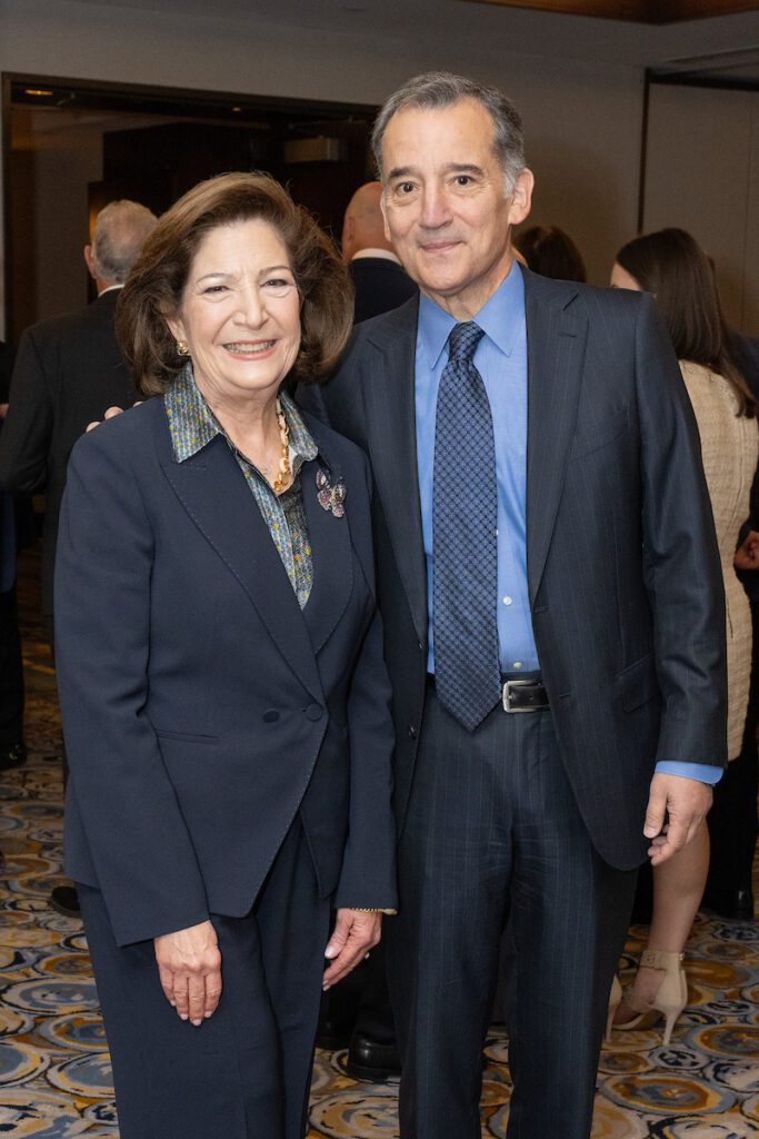 Honoree Linda Lait Burger, Rabbi David Wolpe at Holocaust Museum Houston 'Guardian of the Human Spirit Luncheon' (Photo by Jacob Power)