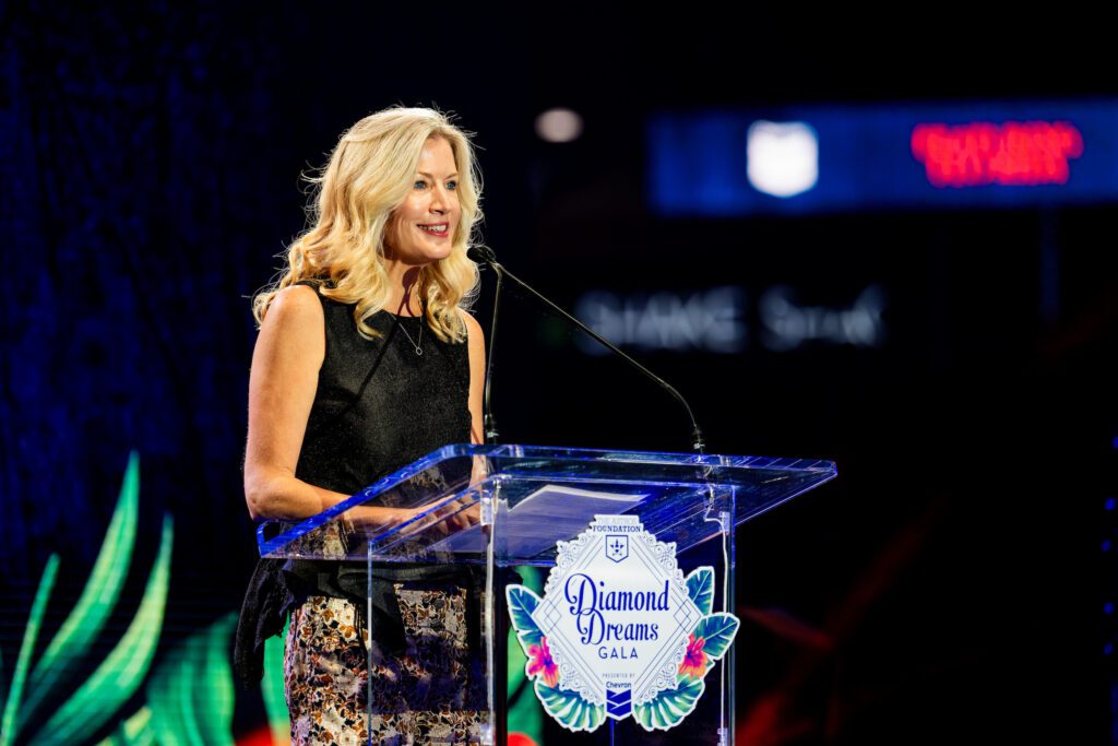 Chevron director and senior vice president, corporate affairs at the 'Diamond Dreams' gala (Photo courtesy of Houston Astros) 