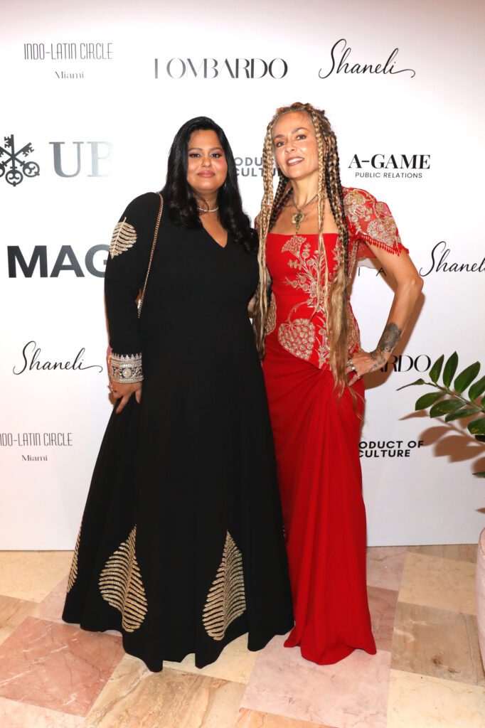 Anita Chatterjee, Chloé Trujillo at Art From The Eye of India at Miami Art Week at The Shelborne by Proper