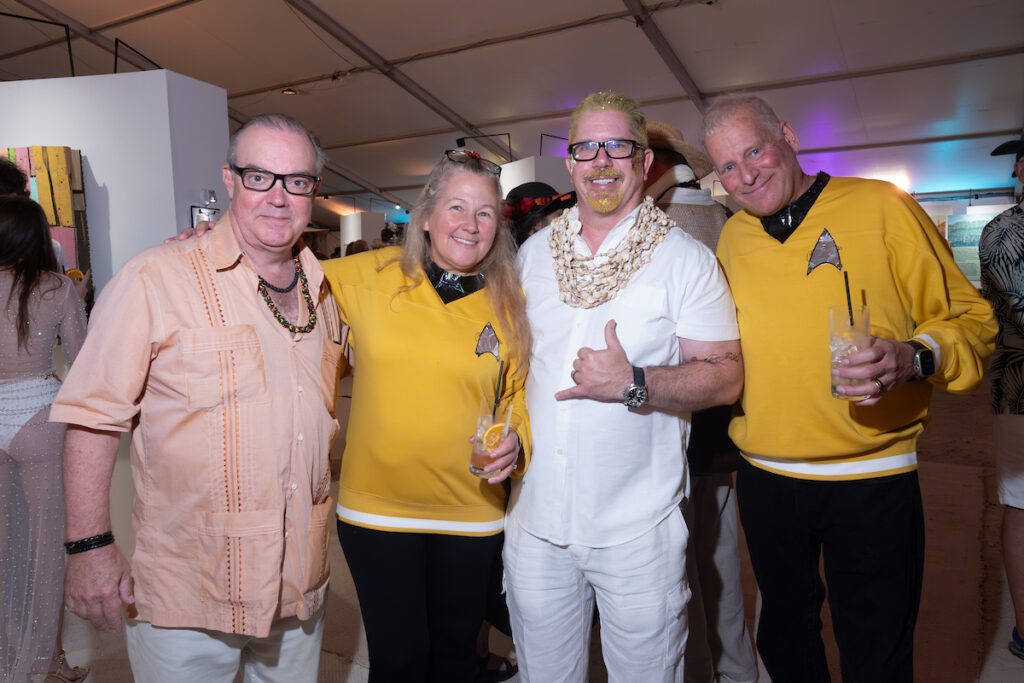 Lafayette Herring, Shaun Cohn, Will Robinson, Dr. Billy Cohn at Orange Show Barefoot Beach Ball  (Photo by Daniel Ortiz)