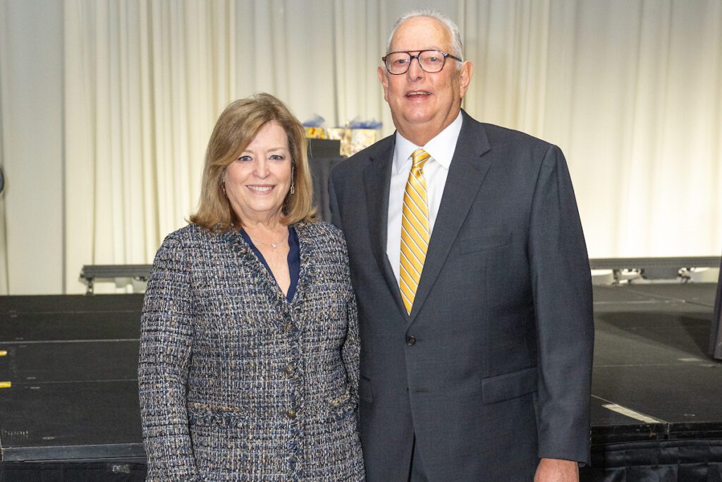 Luncheon chairs Irene Weingarten & Richard Wolf at Holocaust Museum Houston 'Guardian of the Human Spirit Luncheon' (Photo by Jacob Power)