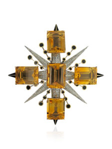 348 Clip TD Citrine Brooch + Pendant