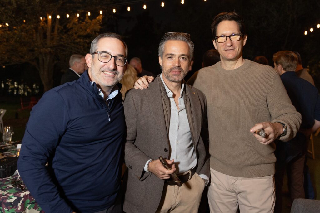 Gabriel Guzman, Volkan Irgit, Shayler Nieto at The Houstonian Cigarros y Smoke 