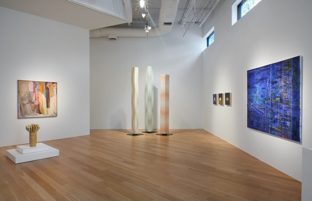 A view of the gallery space during “50th Anniversary Exhibition, Part II” at Moody Gallery. (Photo courtesy Moody Gallery)