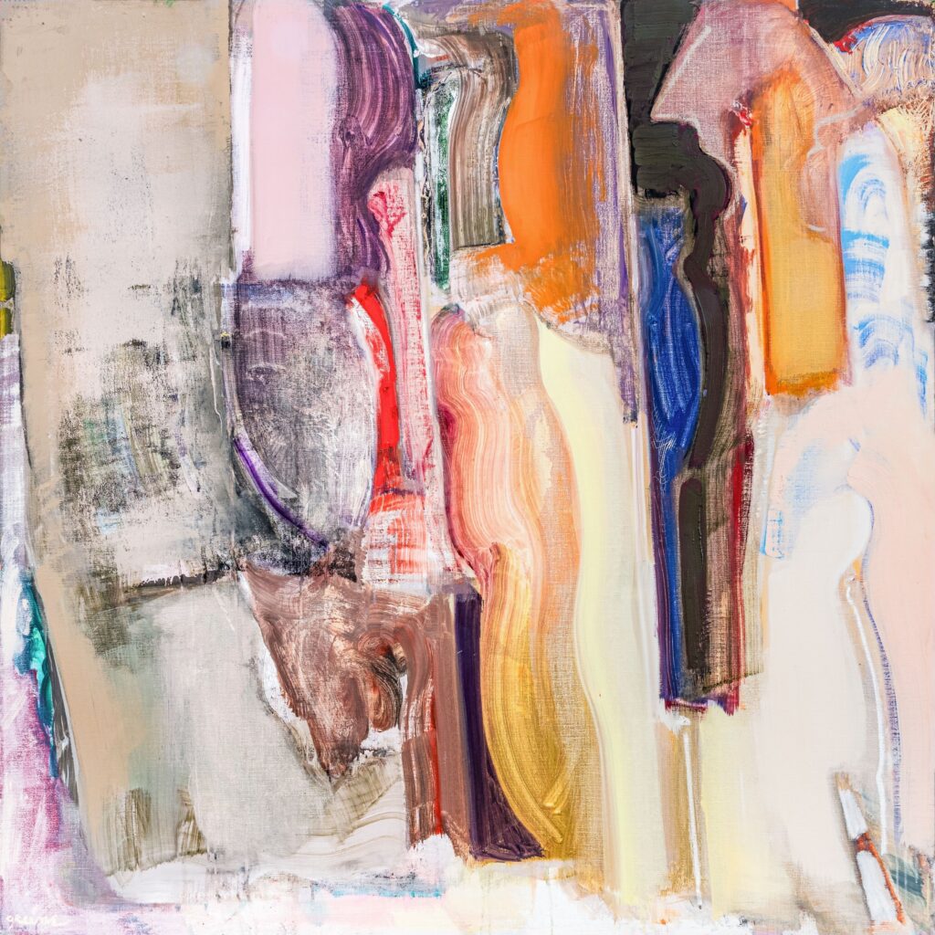 Stephen Greene’s “Double Image,” 1994, at Moody Gallery. The artwork was included in Part II of the 50th anniversary exhibition marking the founding of the gallery in 1975. (Photo courtesy Moody Gallery)