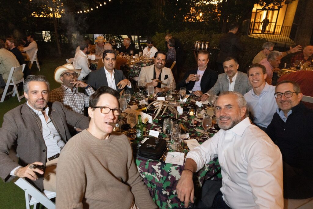 Best buds gather for an evening of friendship laced with great food and smoke at The Houstonian Cigarros y Smoke dinner