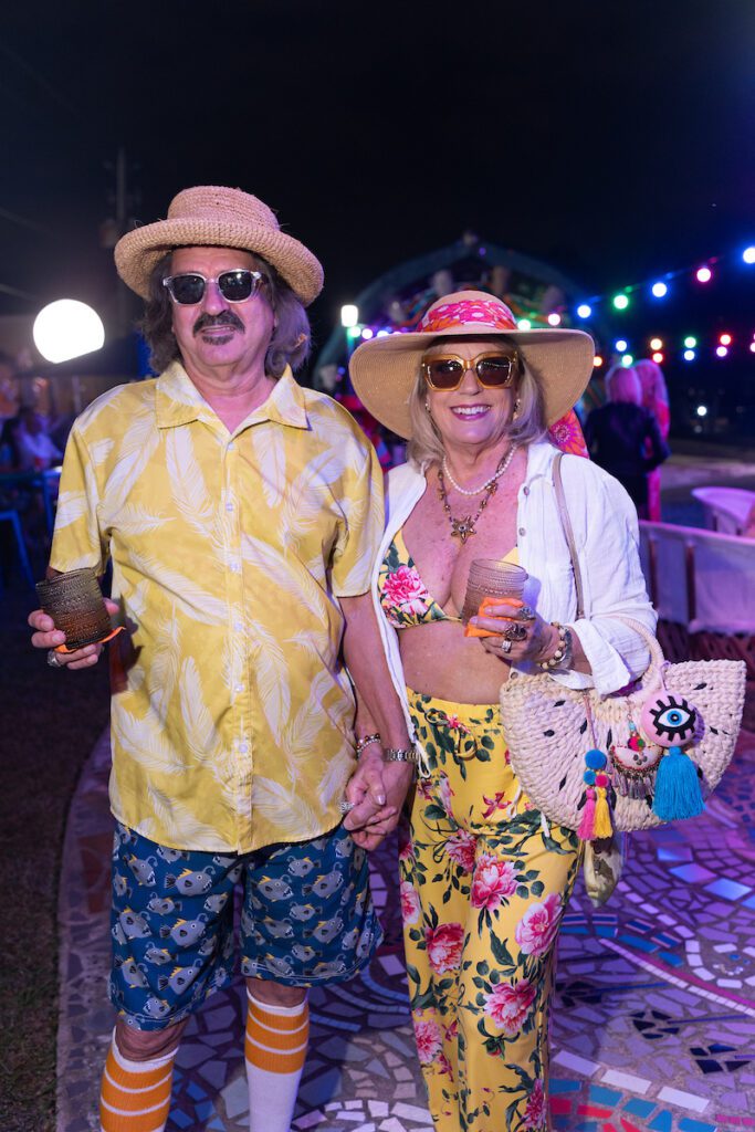 Rick Paulson & Susan Budge at Orange Show Barefoot Beach Ball (Photo by Daniel Ortiz)

