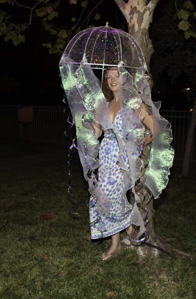 Eleanor Williams at Orange Show Barefoot Beach Ball (Photo by Mike Herrera)