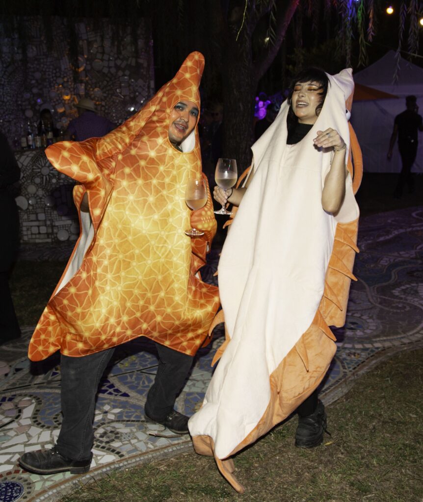 Mark Flores, Dit Zanelli at Orange Show Barefoot Beach Ball (Photo by Mike Herrera)