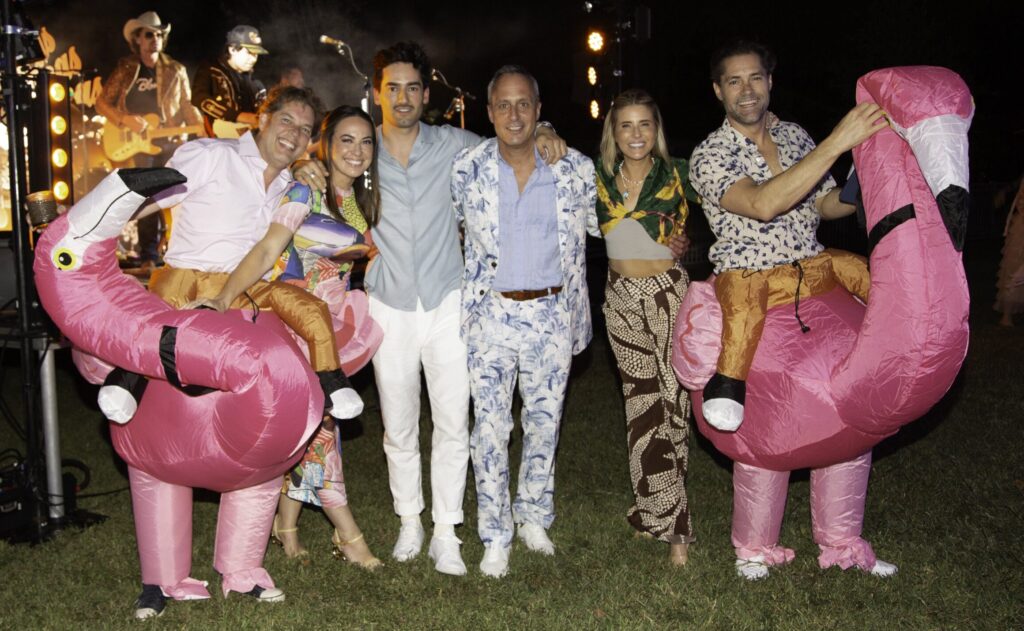 Slade & Amy Stargel, Walker Wright, Mark Sullivan, Allie & Jay Fields at Orange Show Barefoot Beach Ball  (Photo by Mike Herrera)