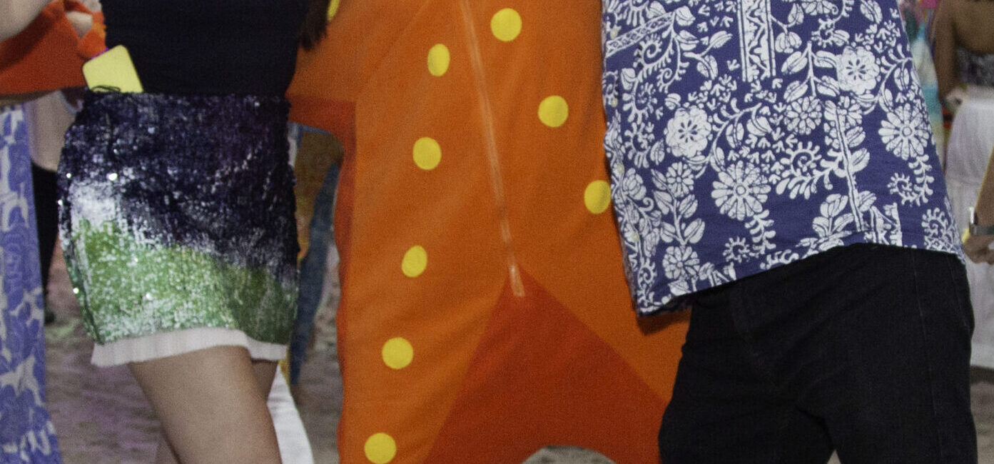 Amy Berg, Star Massing, Pete Gershon at Orange Show Barefoot Beach Ball (Photo by Mike Herrera)