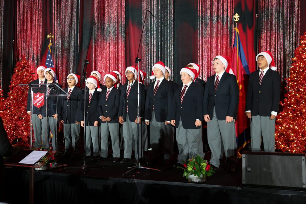 The Salvation Army choir performers at the nnual gala (Photo by Priscilla Dickson)