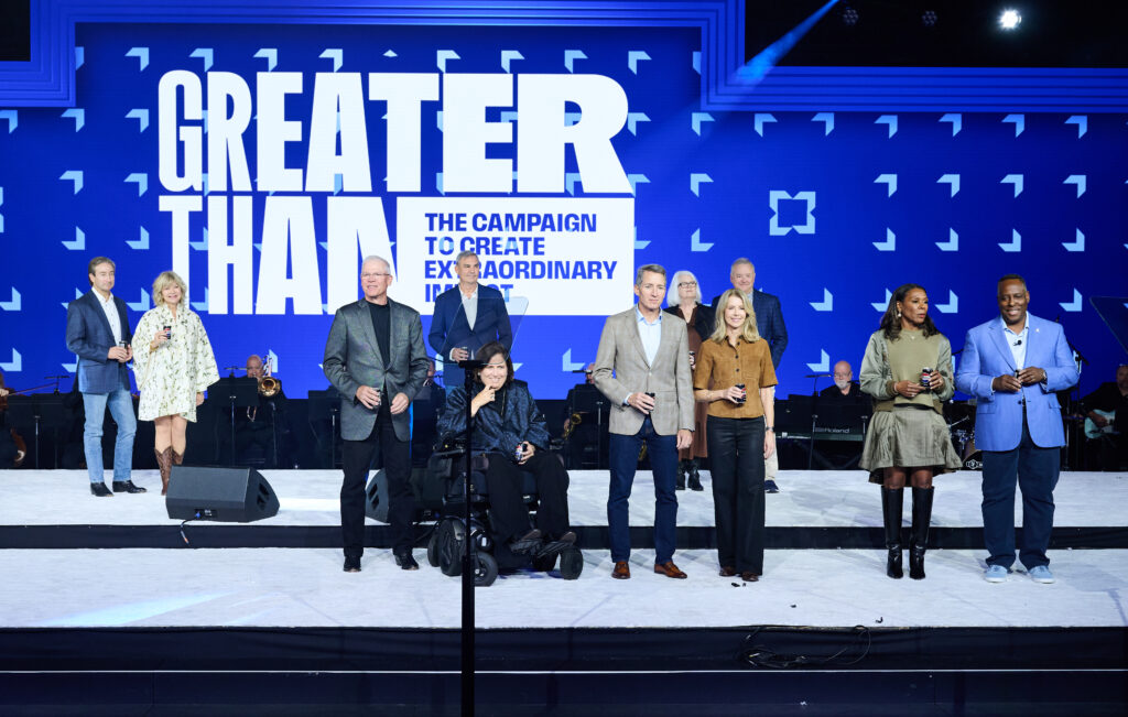 Chris & Ashlee Kleinert, Rich & Mary Templeton, Tom Greco, Jim & Marty Burke, Karen & Tom Falk, Christy & Steven Williams (Photo by Gabe Wolf)