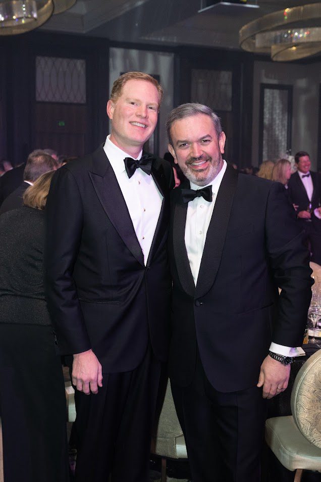 Christopher Johnston, Mark Folkes at the British American Foundation of Texas Gala (Photo by Wilson Parish)