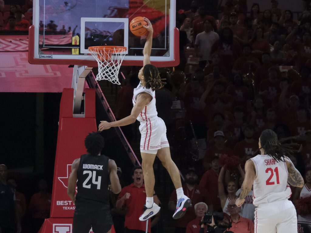 University of Houston freshman point guard KIngston Flemings can fly. (Photo by F. Carter Smith)