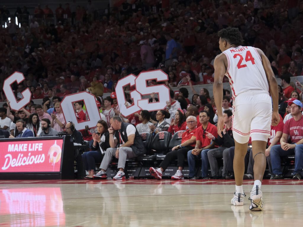 University of Houston stretch four Chase McCarty can be an important bench weapon. (Photo by F. Carter Smith)