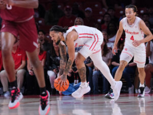 University of Houston Cougars men’s basketball team defeated the Rider Broncs at the Fertitta Center, November 20, 2025
