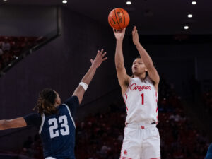 University of Houston Cougars men’s basketball team defeated New Orleans Privateers 99-57 at the Fertitta Center, December 13, 2025