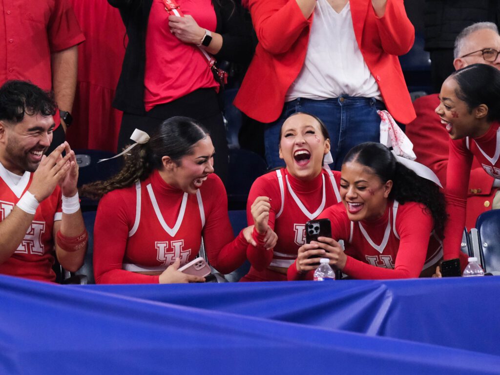 University of Houston's cheerleaders enjoyed this Texas Bowl win too. (Photo by F. Carter Smith)