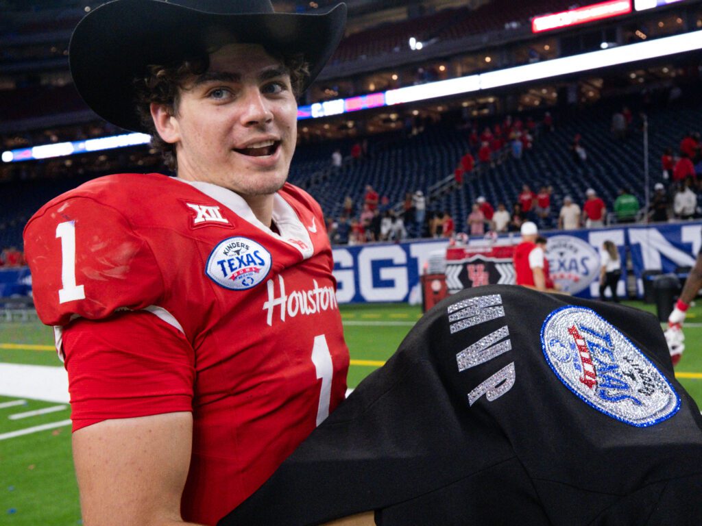 University of Houston quarterback Conner Weigman is the Texas Bowl MVP and looking for more. (Photo by F. Carter Smith)