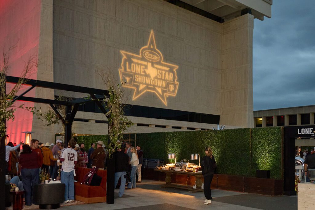 Cotton Holdings took over the 16,000 square foot rooftop of the LBJ Presidential Library for the Lone Star Showdown tailgate (Photo Courtesy of Cotton Holdings) (Photo by Courtesy of Cotton Holdings)